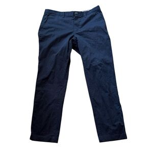 LACOSTE Slim Fit Stretch Chino Pants Trousers Men Size FR 46 W36 L34 Navy Blue‎
